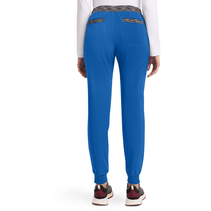 Women's Dynamix Natural Rise Tapered Leg Jogger Scrub Pant - Royal - 2