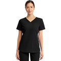 Women's Dynamix V-Neck Scrub Top - Black - 1