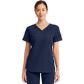 Women's Dynamix V-Neck Scrub Top - Navy - 1