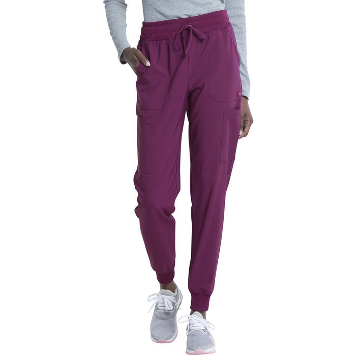 Women's EDS Essentials Mid Rise Scrub Jogger - Wine - 1