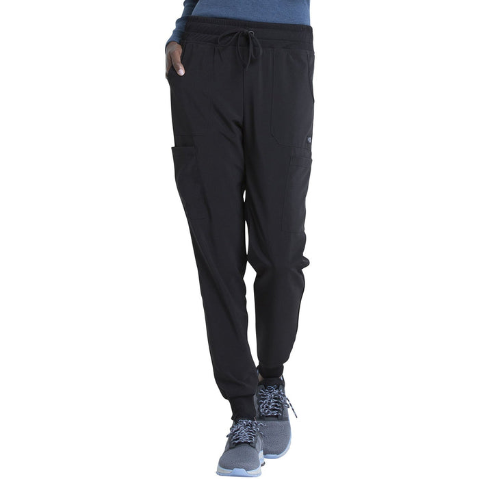 Women's EDS Essentials Mid Rise Scrub Jogger - Black - 1