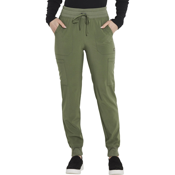 Women's EDS Essentials Mid Rise Scrub Jogger - Olive - 1