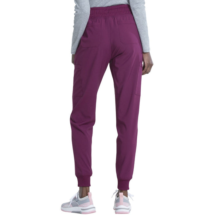 Women's EDS Essentials Mid Rise Scrub Jogger - Wine - 2