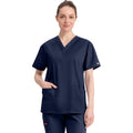Women's EDS Signature V-Neck Scrub Top - Navy - 1