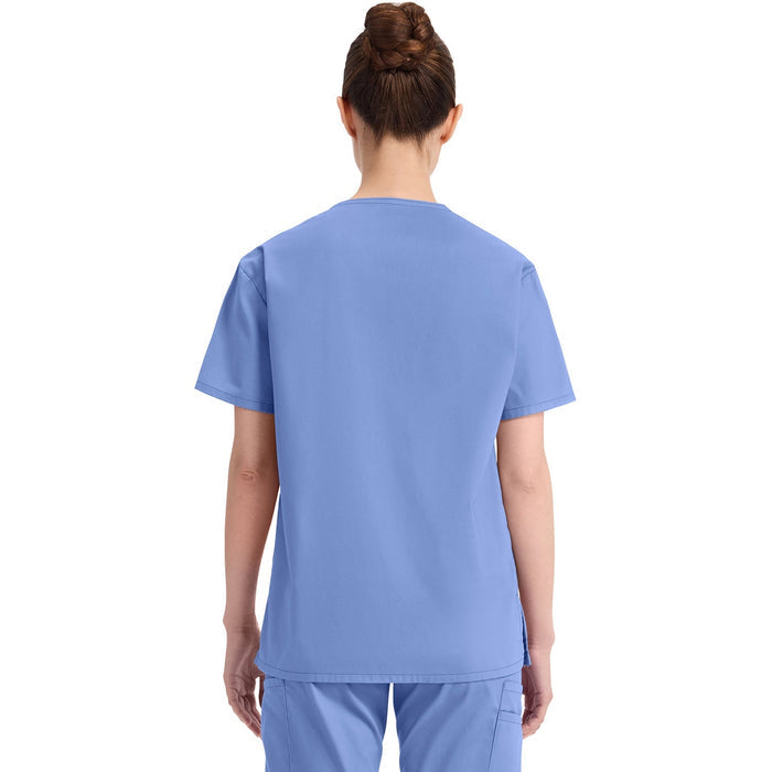 Women's EDS Signature V-Neck Scrub Top - Ciel - 2