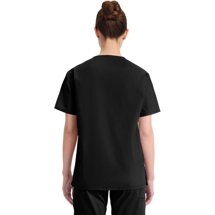 Women's EDS Signature V-Neck Scrub Top - Black - 2
