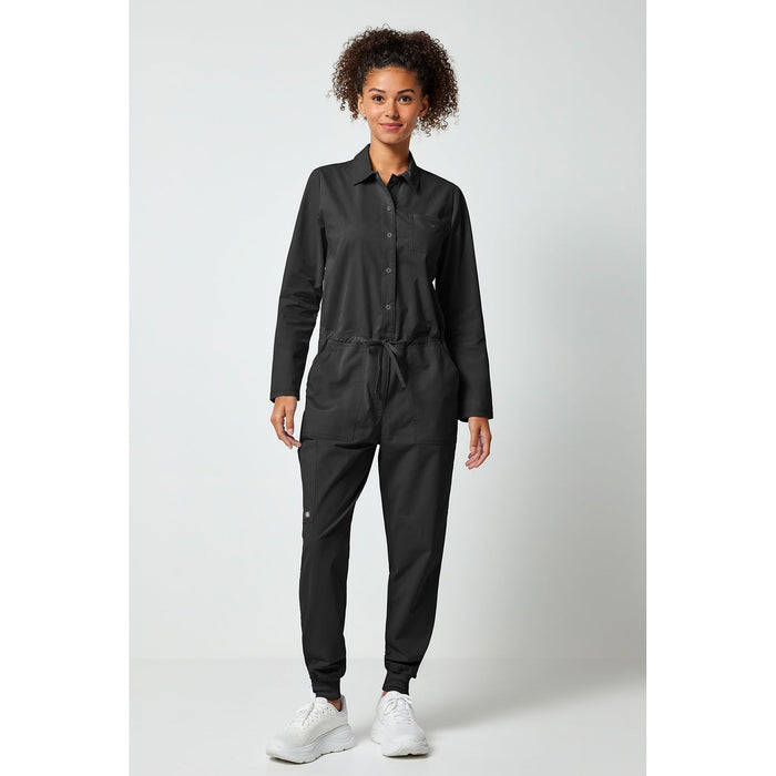 Women's Forge Scrub Jumpsuit - Black - 1