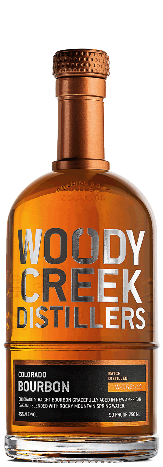 Woody Creek Single Barrel Cask Strength Bourbon Whiskey 750ml
