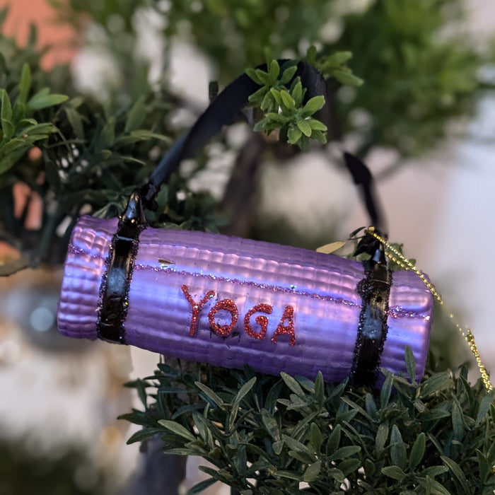 Yoga Mat Christmas ornament