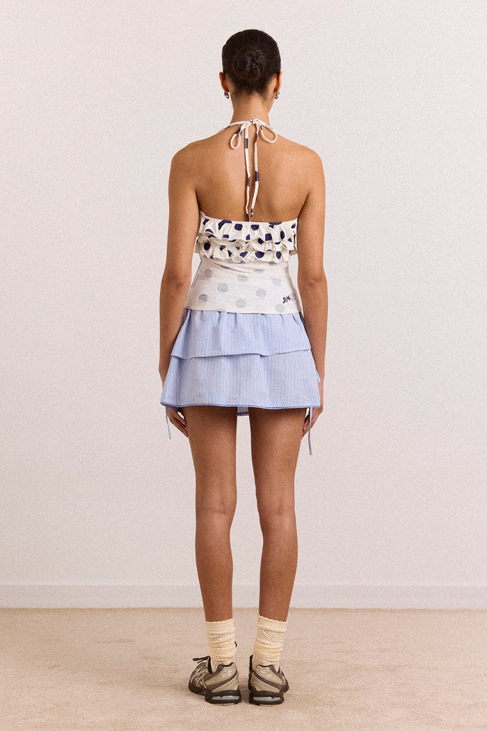 Zazie Jersey Halter - Polka Dot