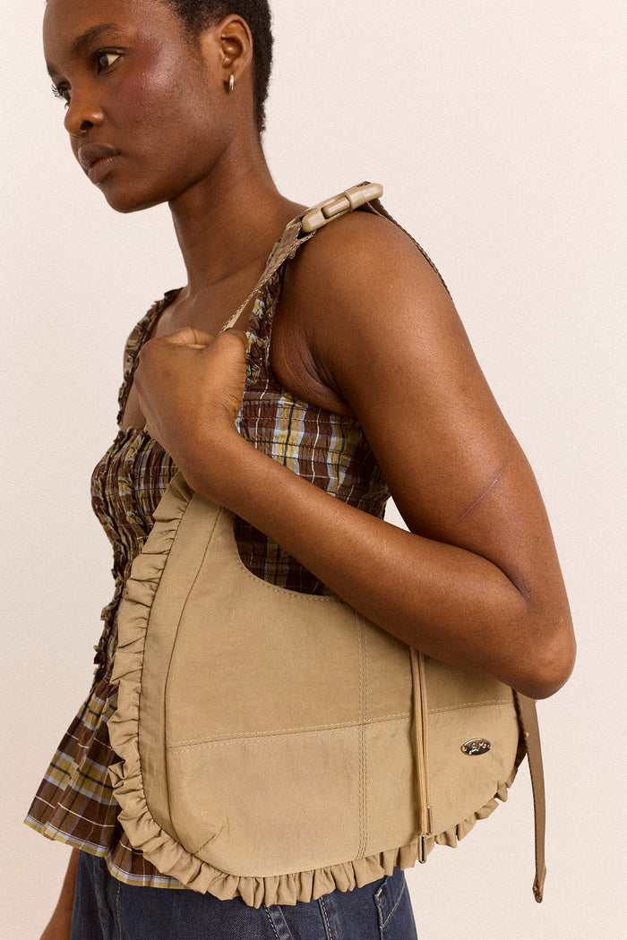 Ziggy Frill Bag In Sand