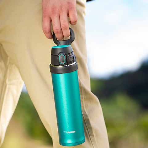 Zojirushi 16 oz. Flip-and-Go Stainless Mug SM-QHE48 — view 3