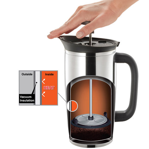 Zojirushi Fresh Brew Vacuum Insulated Stainless French Press SK-XAE10 — view 3